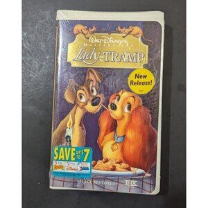 Disney's Lady‎ & The Tramp VHS Tape Factory Sealed 1998 Original Release  READ